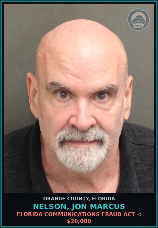 Booking mugshot of NELSON, JON MARCUS in Orange County