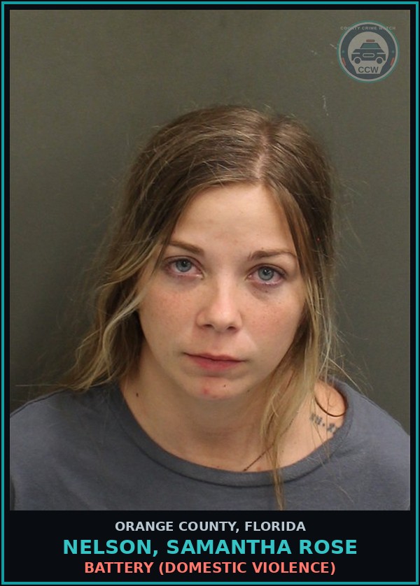Booking mugshot of NELSON, SAMANTHA ROSE in Orange County