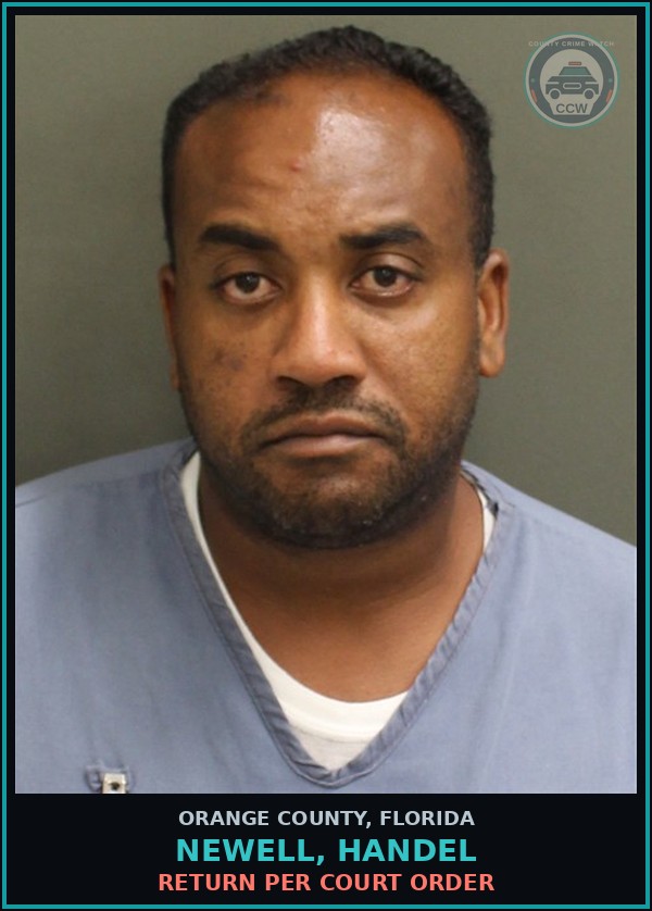 Booking mugshot of NEWELL, HANDEL in Orange County