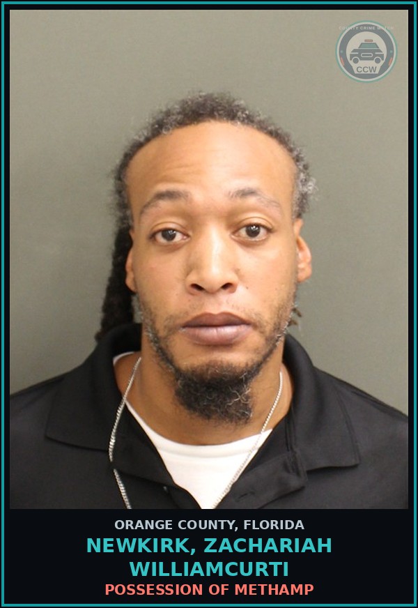 Booking mugshot of NEWKIRK, ZACHARIAH WILLIAMCURTI in Orange County