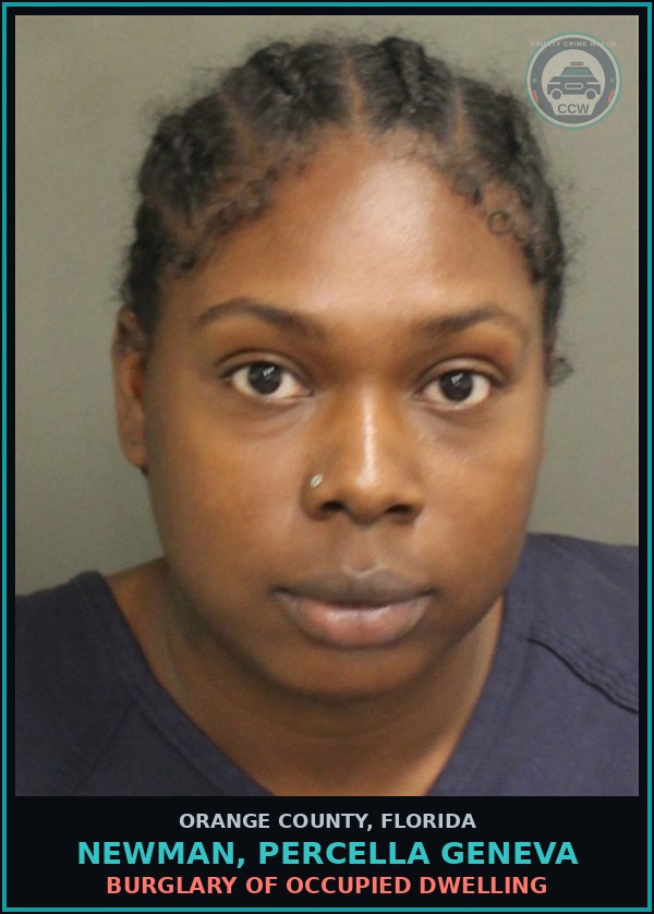 Booking mugshot of NEWMAN, PERCELLA GENEVA in Orange County