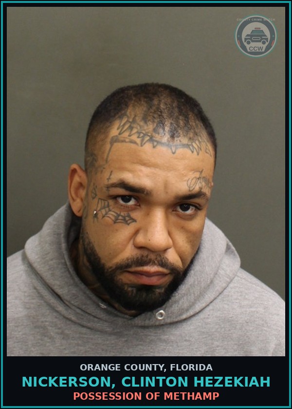 Booking mugshot of NICKERSON, CLINTON HEZEKIAH in Orange County