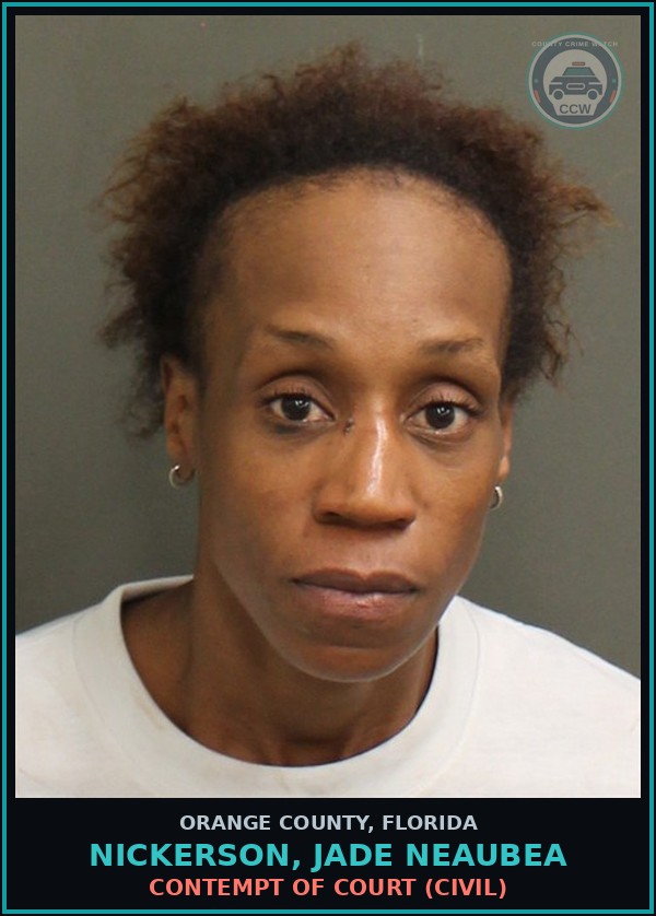 Booking mugshot of NICKERSON, JADE NEAUBEA in Orange County
