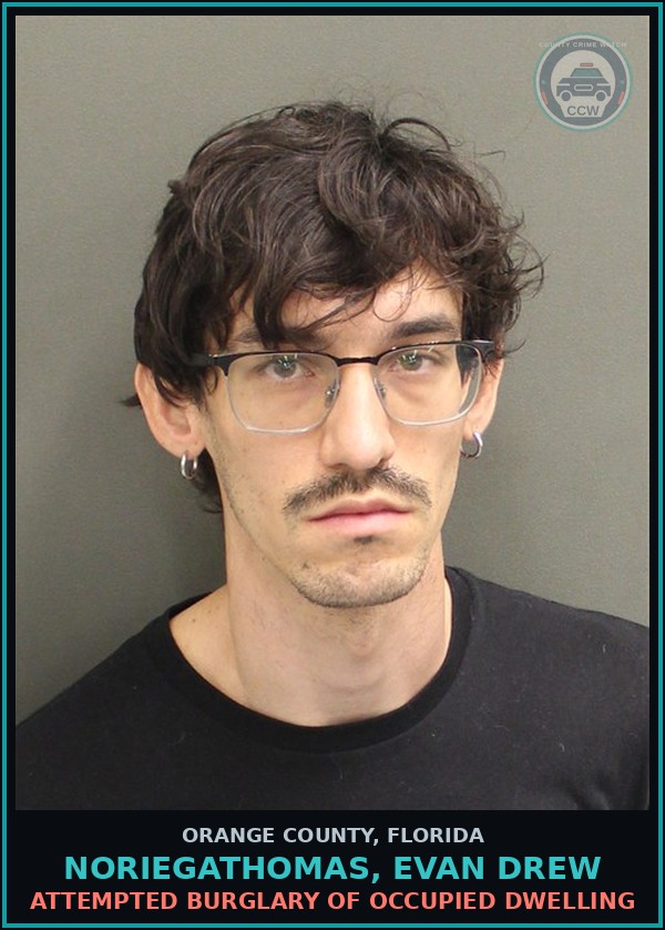 Booking mugshot of NORIEGATHOMAS, EVAN DREW in Orange County