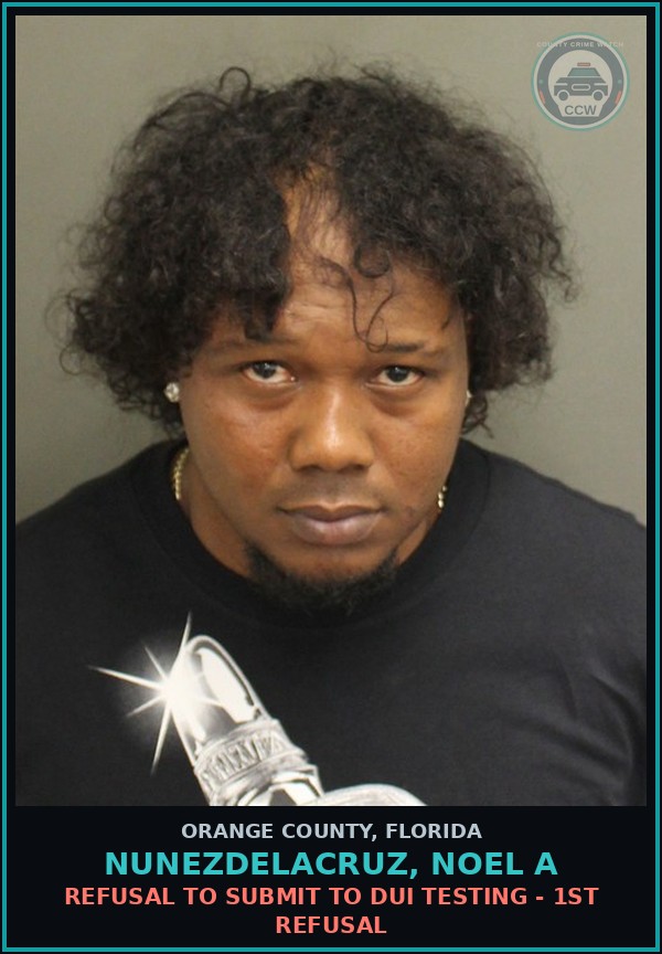 Booking mugshot of NUNEZDELACRUZ, NOEL A in Orange County