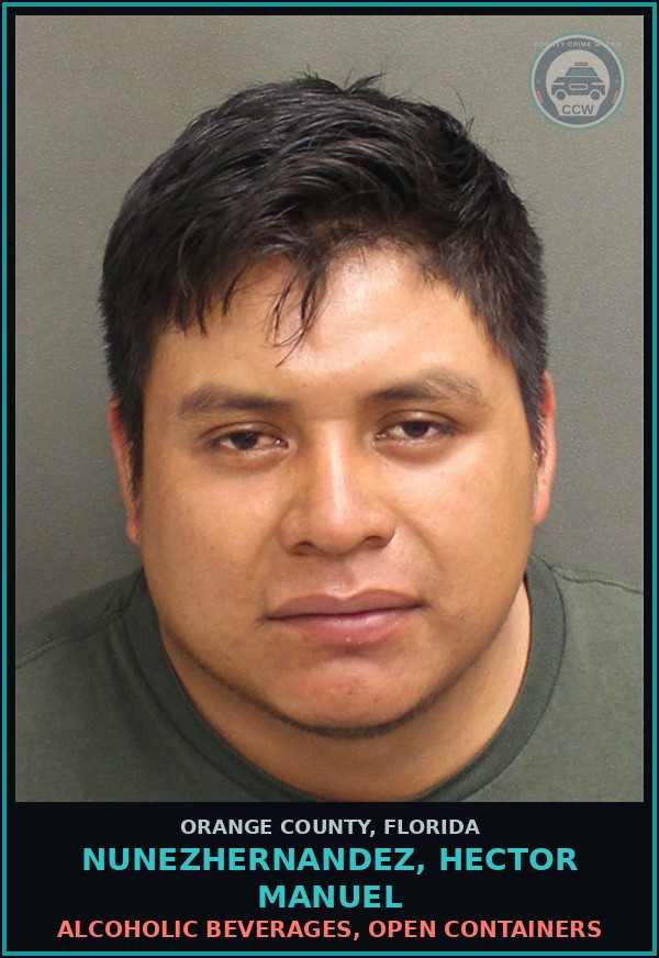 Booking mugshot of NUNEZHERNANDEZ, HECTOR MANUEL in Orange County