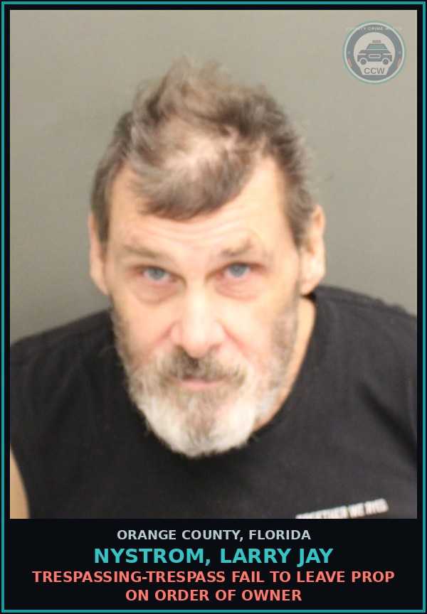 Booking mugshot of NYSTROM, LARRY JAY in Orange County