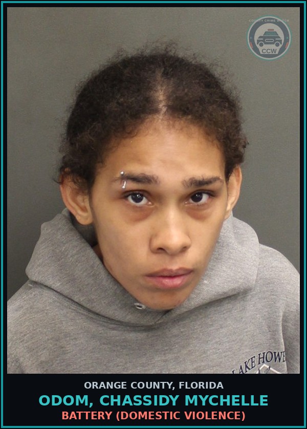 Booking mugshot of ODOM, CHASSIDY MYCHELLE in Orange County