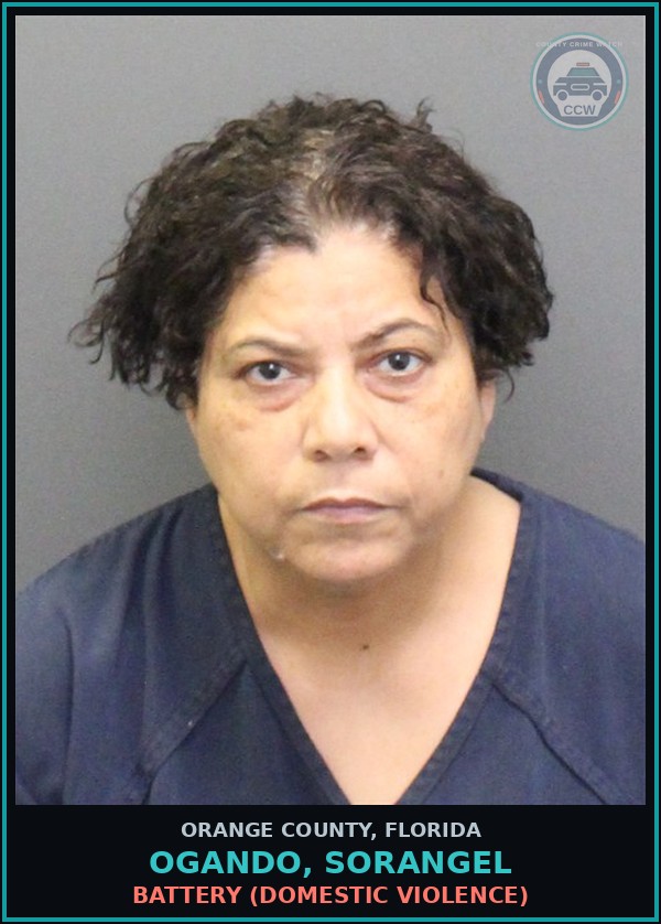 Booking mugshot of OGANDO, SORANGEL in Orange County