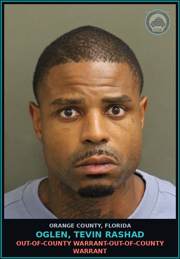 Booking mugshot of OGLEN, TEVIN RASHAD in Orange County