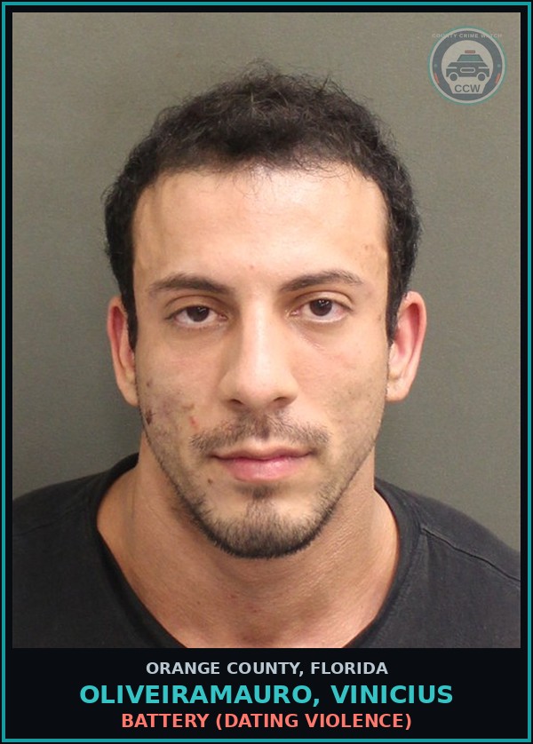 Booking mugshot of OLIVEIRAMAURO, VINICIUS in Orange County