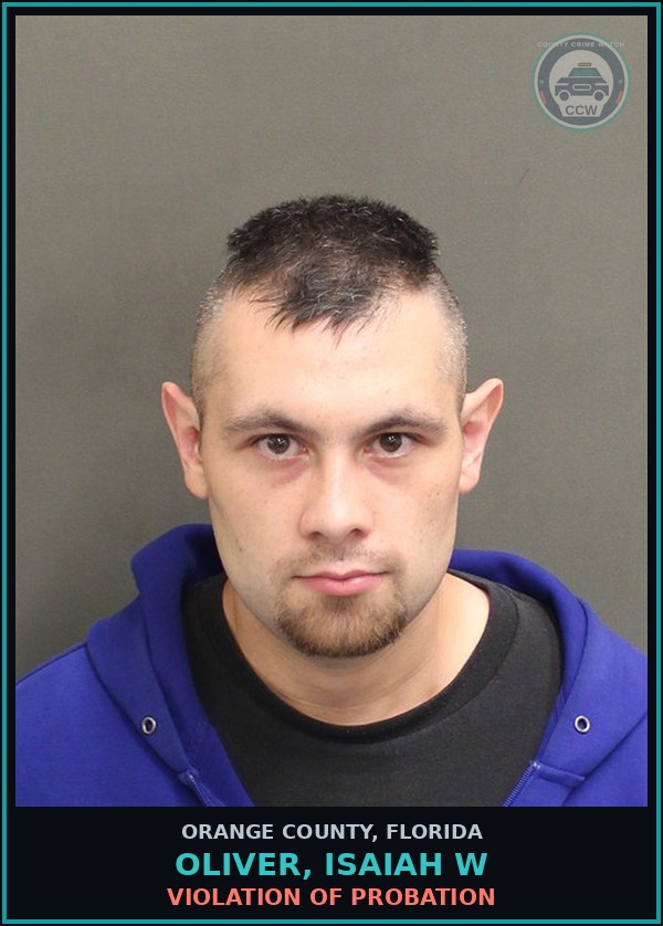 Booking mugshot of OLIVER, ISAIAH W in Orange County
