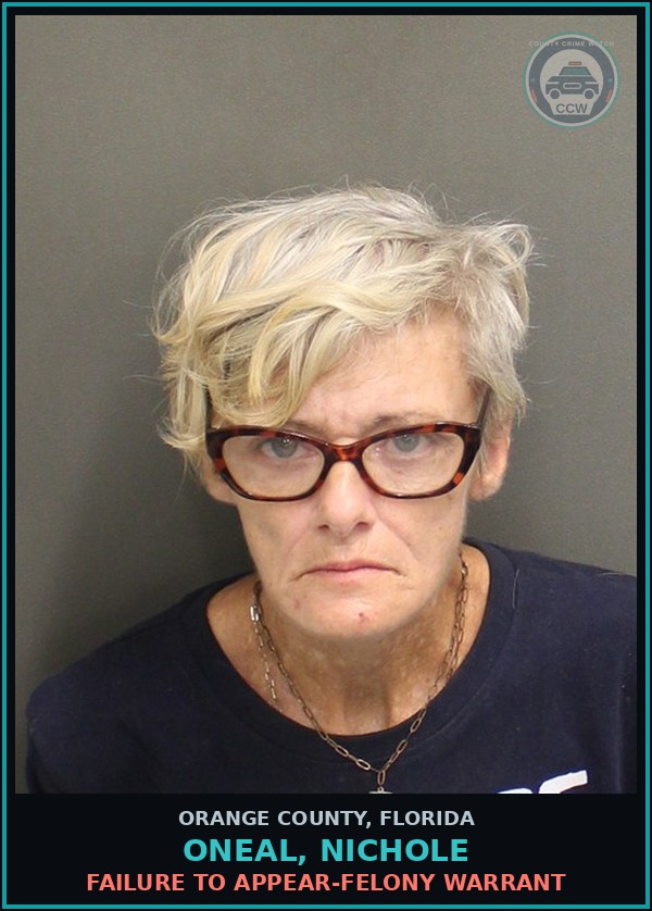 Booking mugshot of ONEAL, NICHOLE in Orange County