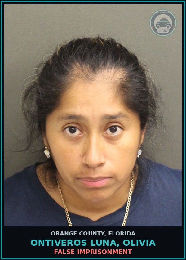 Booking mugshot of ONTIVEROS LUNA, OLIVIA in Orange County