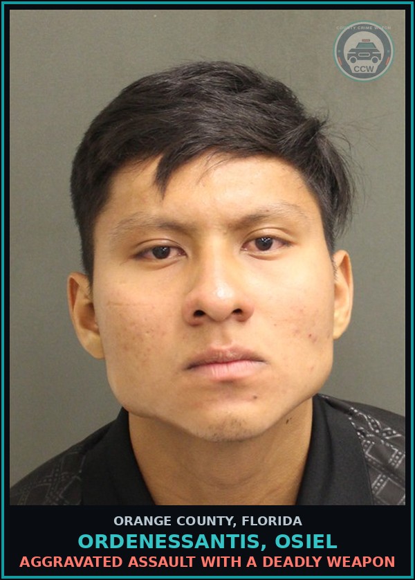 Booking mugshot of ORDENESSANTIS, OSIEL in Orange County