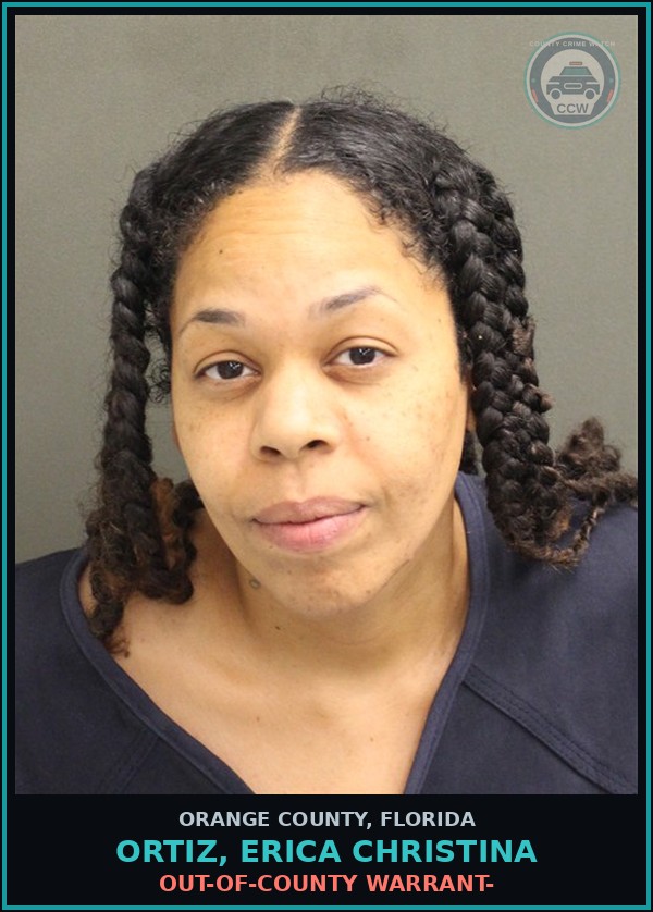 Booking mugshot of ORTIZ, ERICA CHRISTINA in Orange County