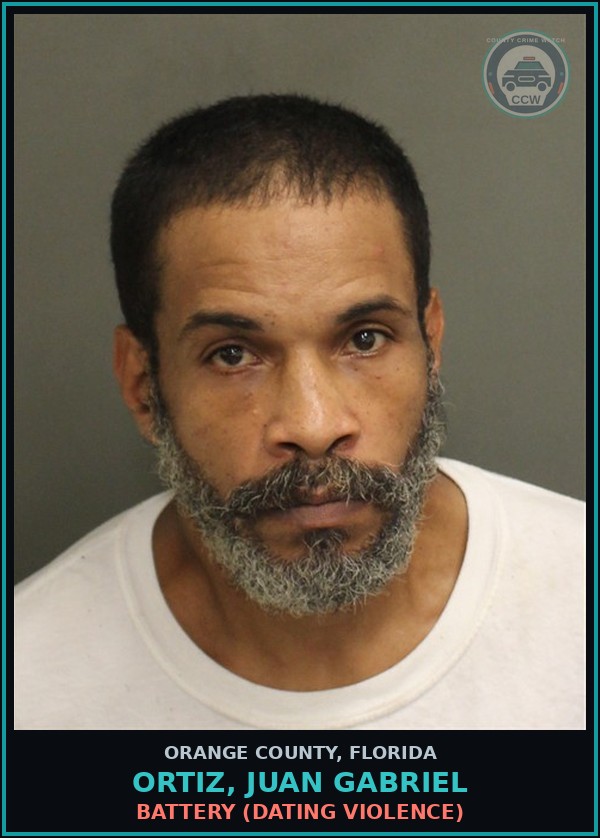 Booking mugshot of ORTIZ, JUAN GABRIEL in Orange County