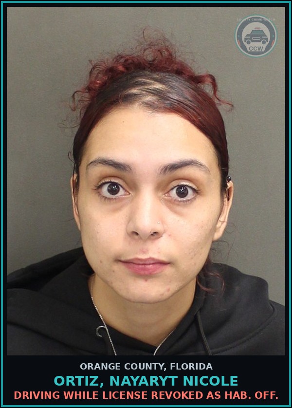 Booking mugshot of ORTIZ, NAYARYT NICOLE in Orange County