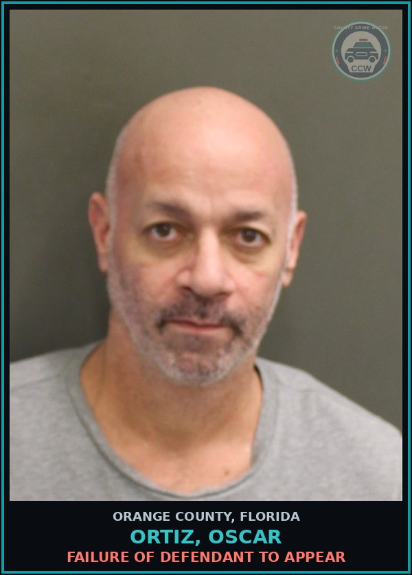 Booking mugshot of ORTIZ, OSCAR in Orange County
