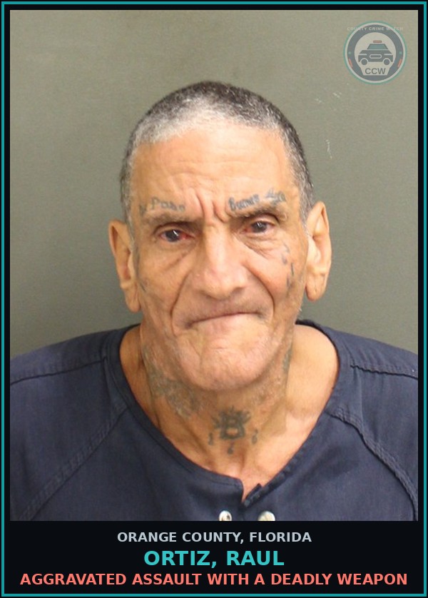 Booking mugshot of ORTIZ, RAUL in Orange County