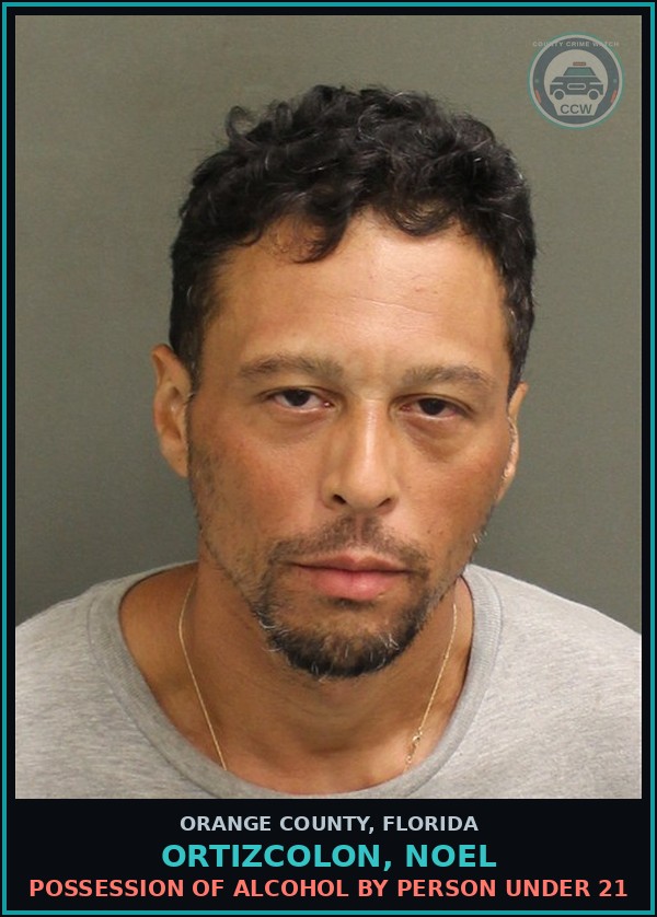 Booking mugshot of ORTIZCOLON, NOEL in Orange County