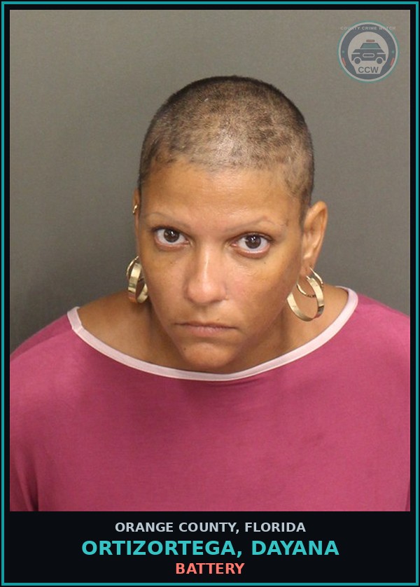 Booking mugshot of ORTIZORTEGA, DAYANA in Orange County