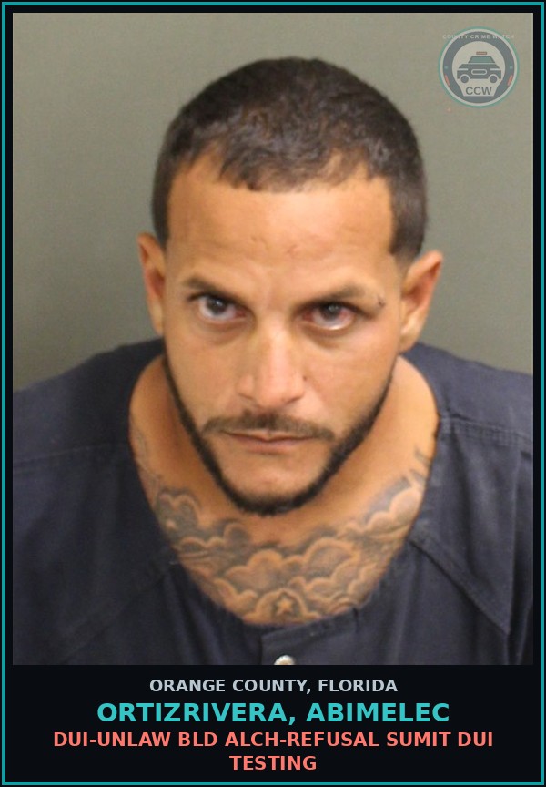 Booking mugshot of ORTIZRIVERA, ABIMELEC in Orange County