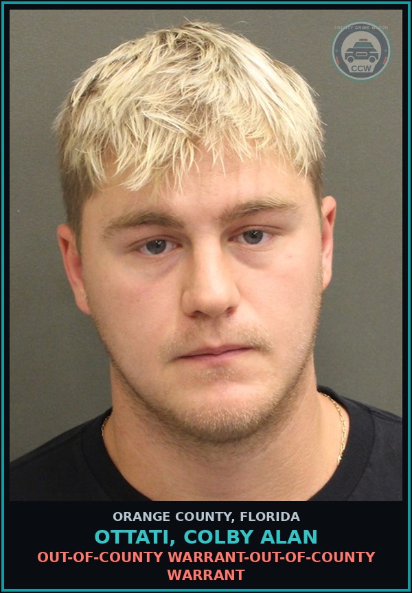 Booking mugshot of OTTATI, COLBY ALAN in Orange County