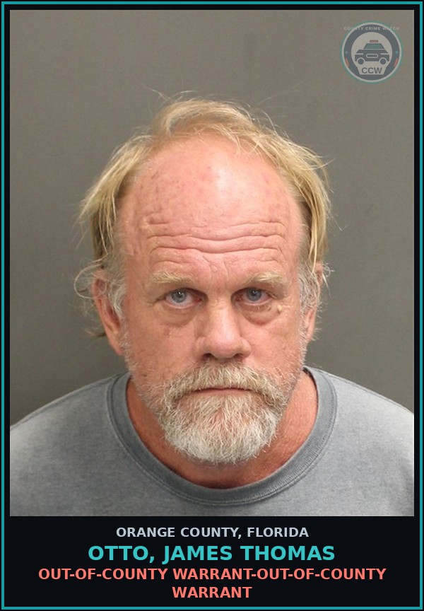 Booking mugshot of OTTO, JAMES THOMAS in Orange County