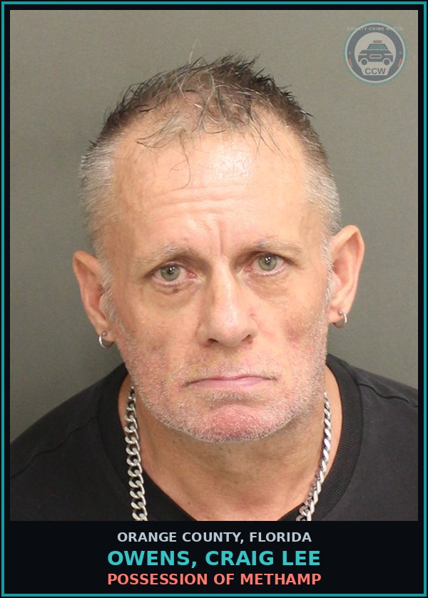 Booking mugshot of OWENS, CRAIG LEE in Orange County