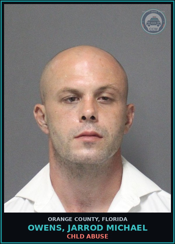 Booking mugshot of OWENS, JARROD MICHAEL in Orange County