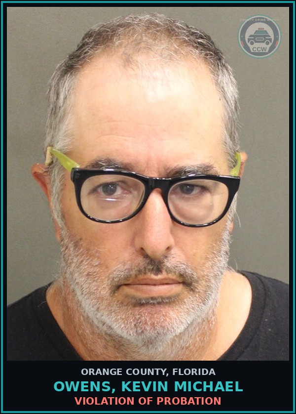 Booking mugshot of OWENS, KEVIN MICHAEL in Orange County