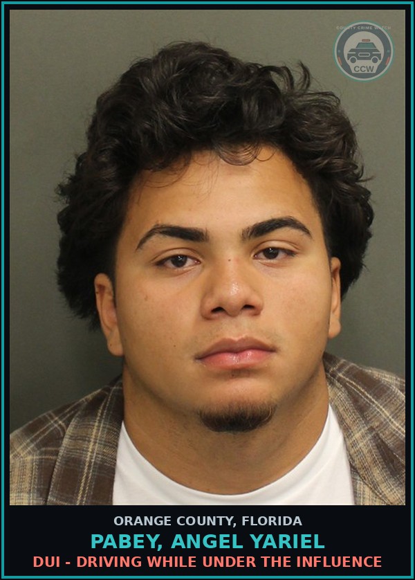 Booking mugshot of PABEY, ANGEL YARIEL in Orange County