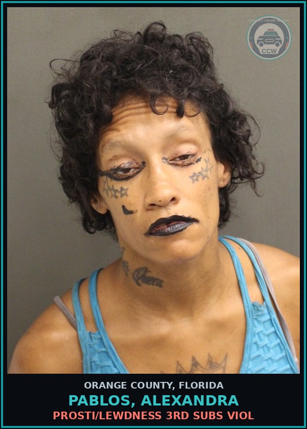 Booking mugshot of PABLOS, ALEXANDRA in Orange County
