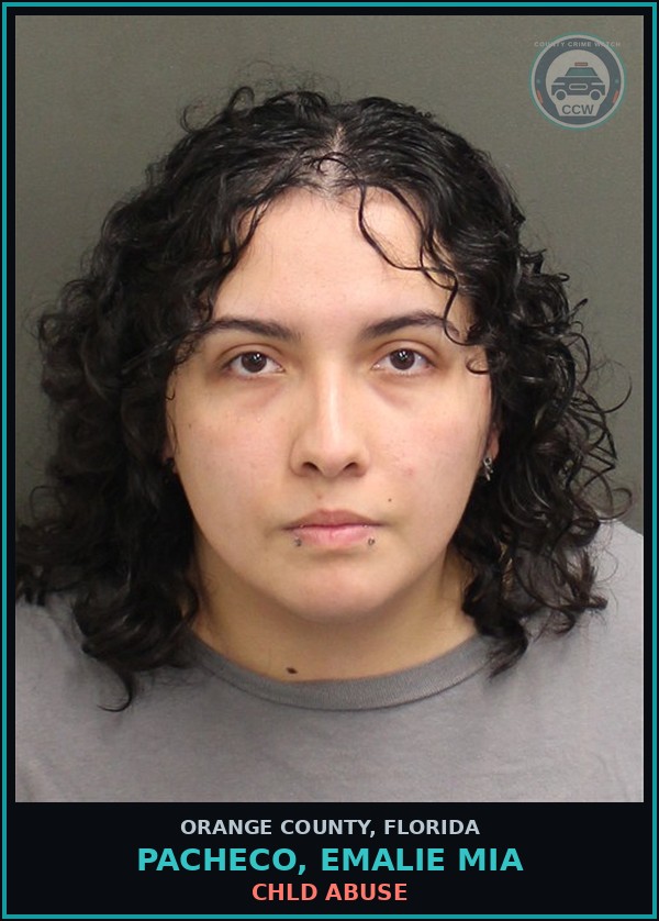 Booking mugshot of PACHECO, EMALIE MIA in Orange County