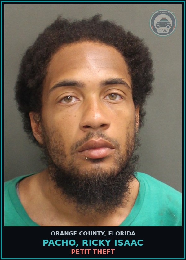 Booking mugshot of PACHO, RICKY ISAAC in Orange County