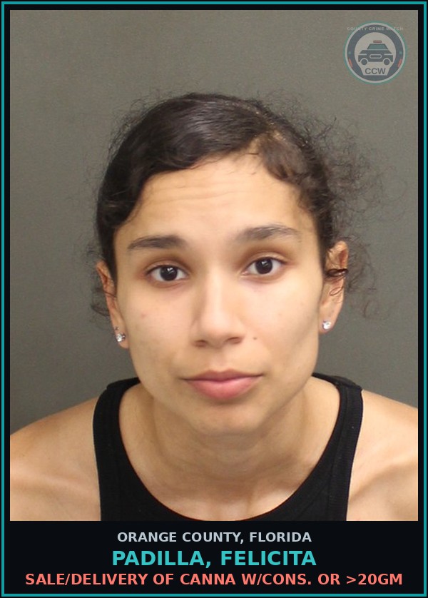 Booking mugshot of PADILLA, FELICITA in Orange County
