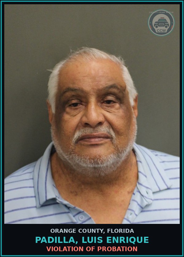 Booking mugshot of PADILLA, LUIS ENRIQUE in Orange County