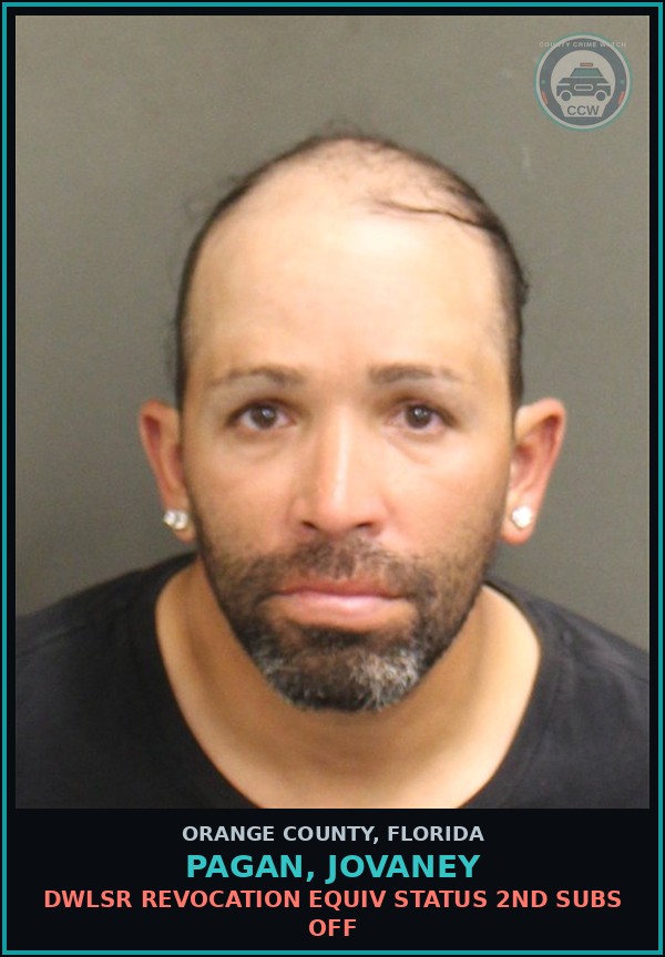 Booking mugshot of PAGAN, JOVANEY in Orange County
