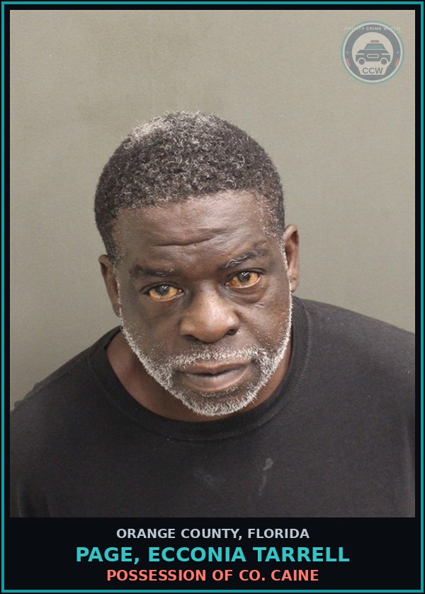 Booking mugshot of PAGE, ECCONIA TARRELL in Orange County