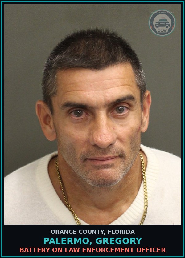 Booking mugshot of PALERMO, GREGORY in Orange County