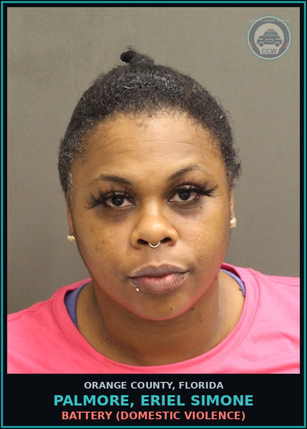 Booking mugshot of PALMORE, ERIEL SIMONE in Orange County