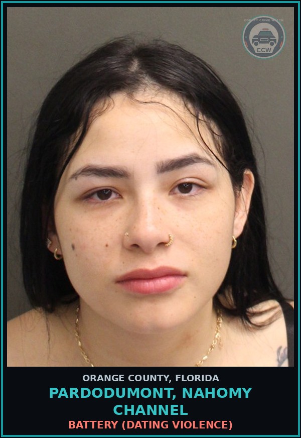 Booking mugshot of PARDODUMONT, NAHOMY CHANNEL in Orange County