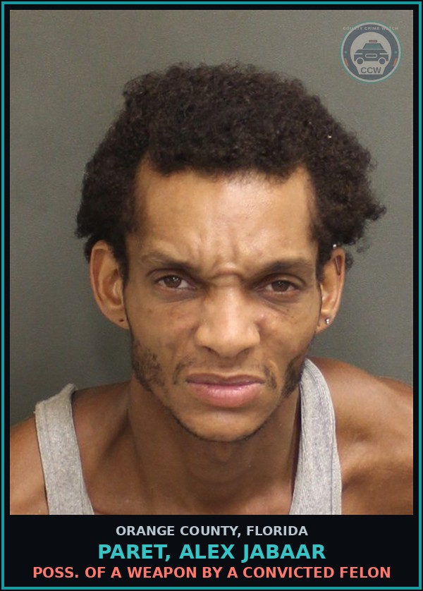 Booking mugshot of PARET, ALEX JABAAR in Orange County