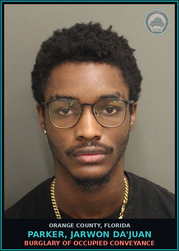 Booking mugshot of PARKER, JARWON DA'JUAN in Orange County