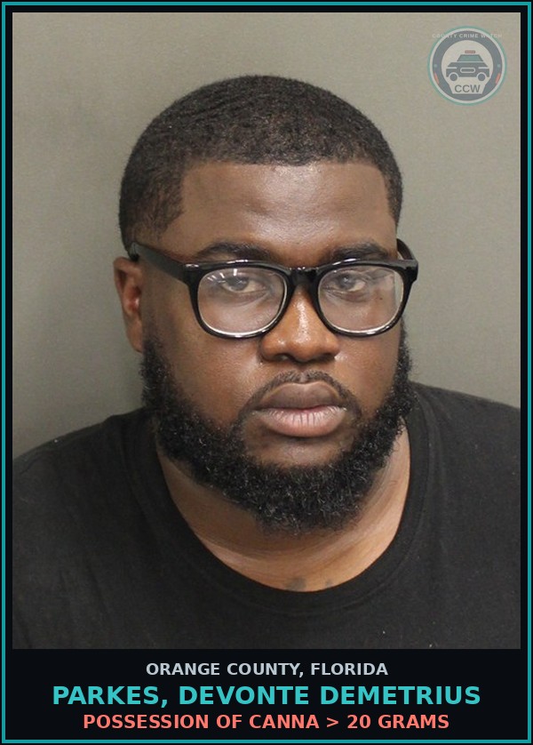 Booking mugshot of PARKES, DEVONTE DEMETRIUS in Orange County