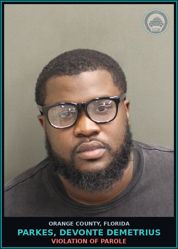 Booking mugshot of PARKES, DEVONTE DEMETRIUS in Orange County