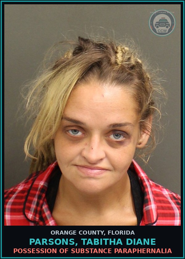 Booking mugshot of PARSONS, TABITHA DIANE in Orange County