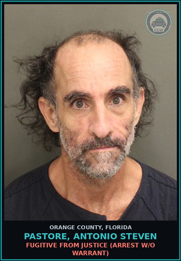 Booking mugshot of PASTORE, ANTONIO STEVEN in Orange County