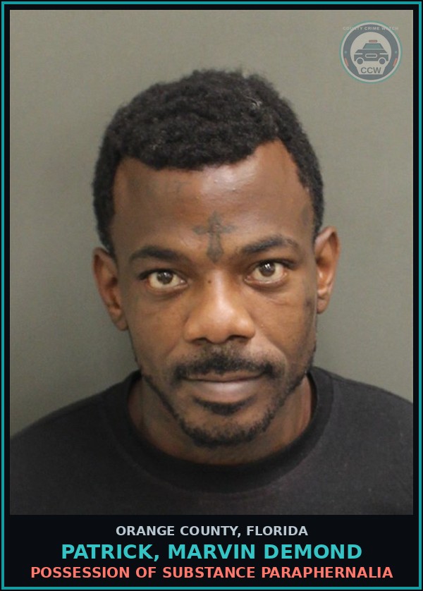 Booking mugshot of PATRICK, MARVIN DEMOND in Orange County